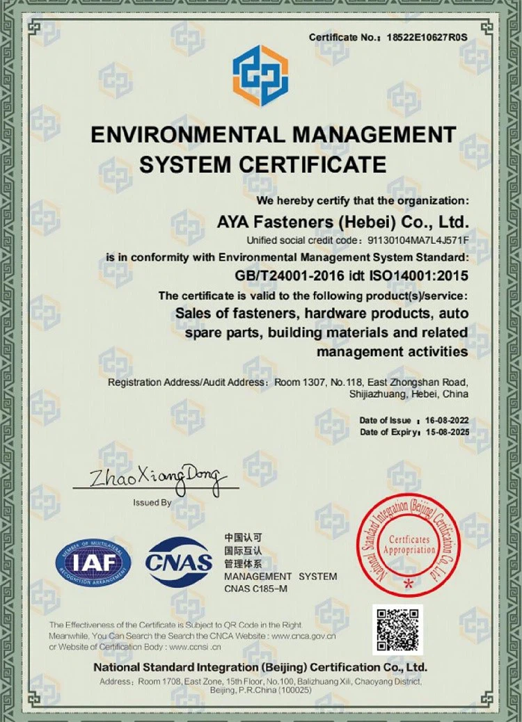 ISO 14001: 2015 ISO 14001: 2015